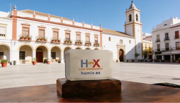Sistema HUMIX instalado en la pared de una vivienda en Cerdanyola del Vallès